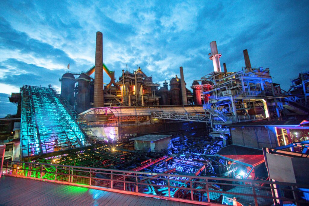 das zweitägige electro magnetic festival am samstag 13 07 2019 im weltkulturerbe völklinger hütte