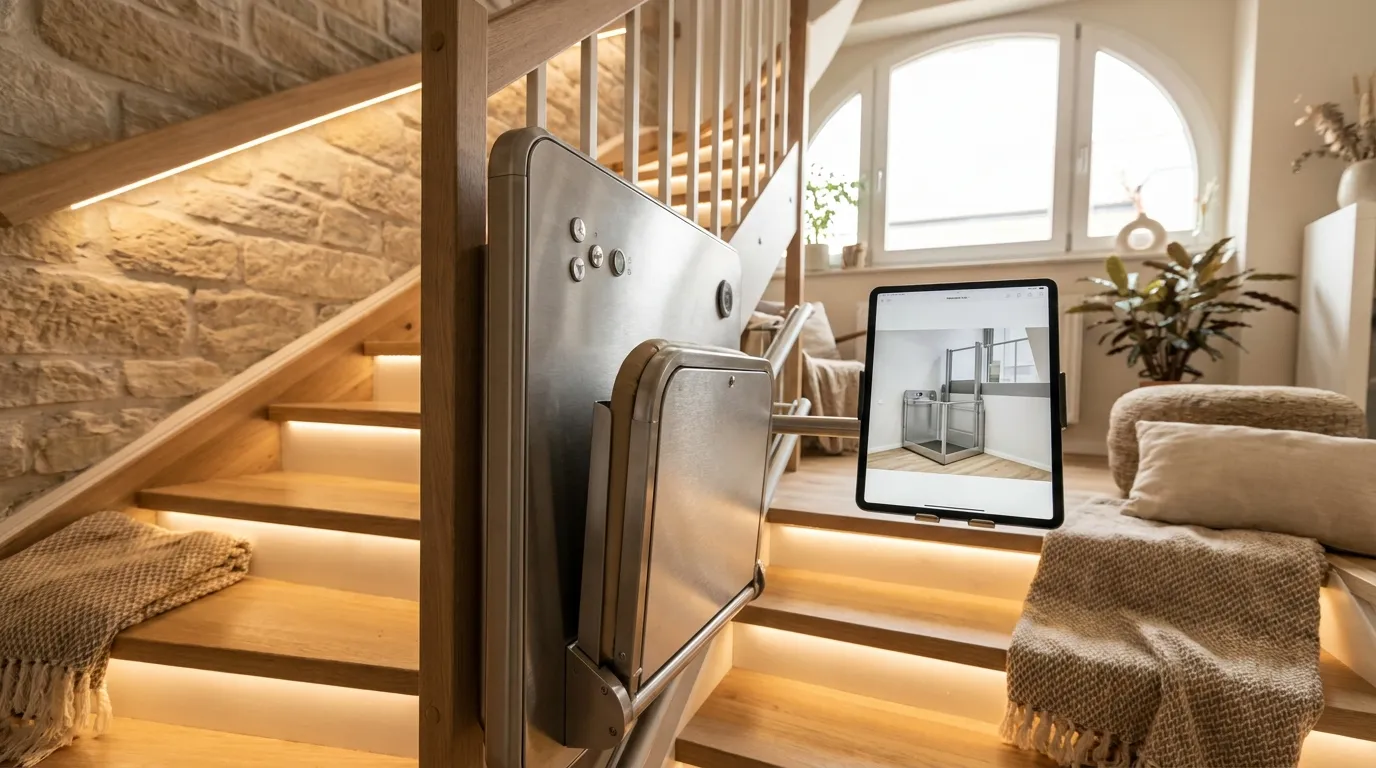Sitzlift kaufen: Plattformlift für Leipzig? Sitzlift und Plattformlift in einem Leipziger Wohnhaus