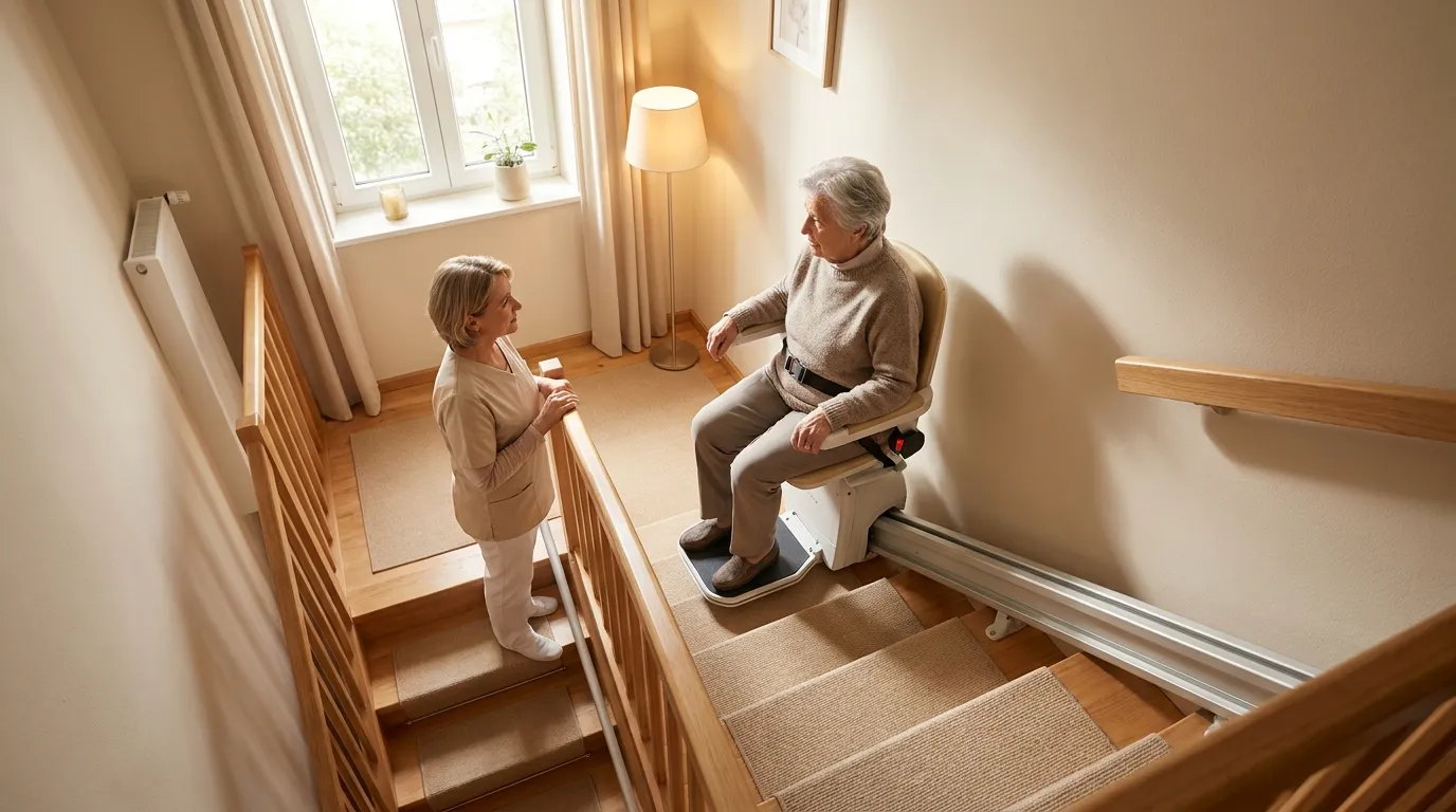 Treppenlift in Bünde – Welche Sicherheitsfunktionen sind wichtig? Sicherer Treppenlift im Einfamilienhaus